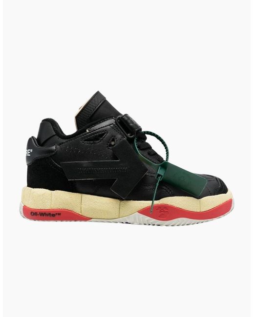 Off-White c/o Virgil Abloh Black Low Top Puzzle Couture Sneakers