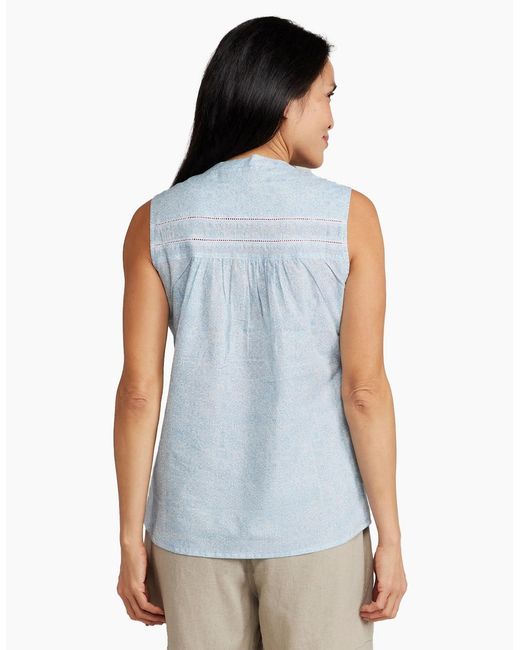 Mountain Warehouse Blue Ladies Petra Printed Sleeveless Shirt