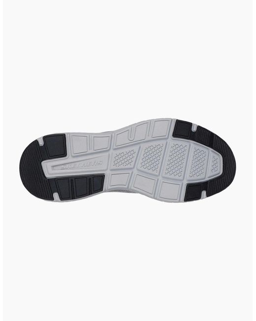 Skechers Gray Arch Fit Crosser Locke Polyester Trainers for men