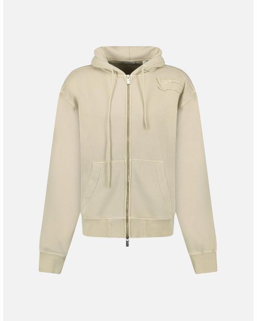Burberry Natural Embroidery Relaxed Fit Horseferry Logo Safari for men