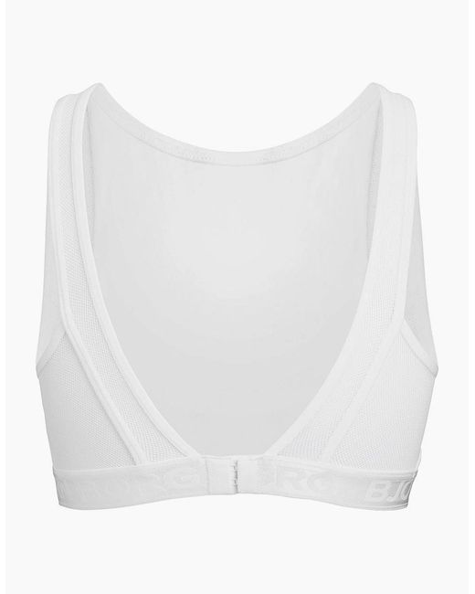 Björn Borg White Iconic Seasonal Solids Mesh Bralette