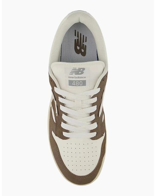 New Balance Brown 480 Trainer Cortado/Sea Salt for men