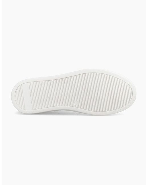 Hush Puppies White Ciro Leather Trainers for men