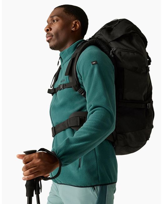 Regatta Green Hadfield Full Zip Fleece Jacket for men
