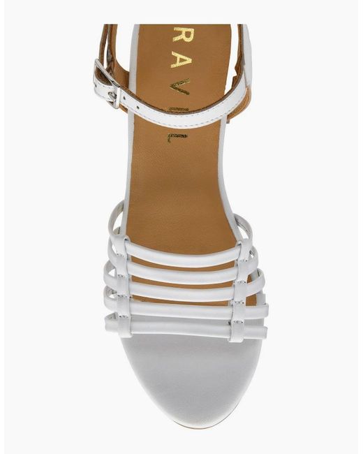 Ravel White Kiplin Heeled Sandals