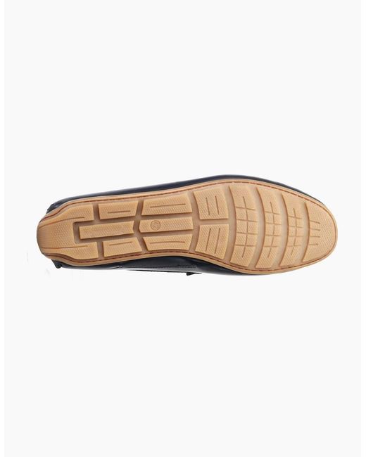 Base London Blue London Collins Leather Standard Loafers for men