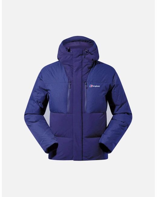 Berghaus Blue Dark Sabber Down Hooded Jacket for men