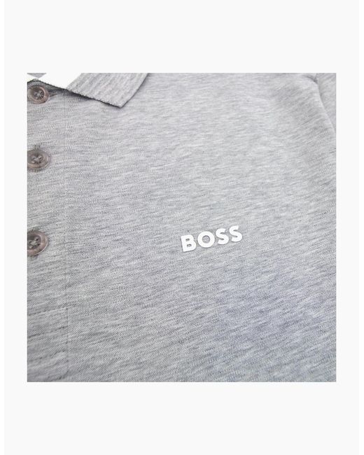 Boss Gray Paule Insert Logo Polo Shirt 059 for men