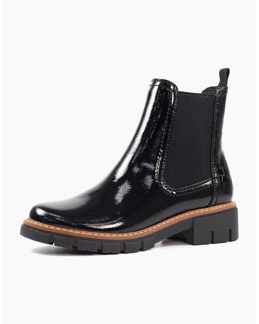 Lunar Black Peace Ankle Boots