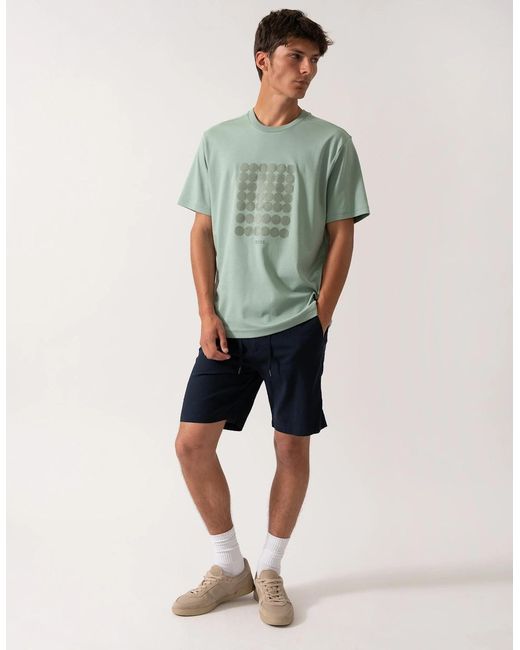 Boss Green Boss Tee Interlock-Cotton T-Shirt With Circle Artwork for men