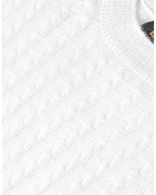 Boss White Crew Neck Long Sleeve Sweatshirt