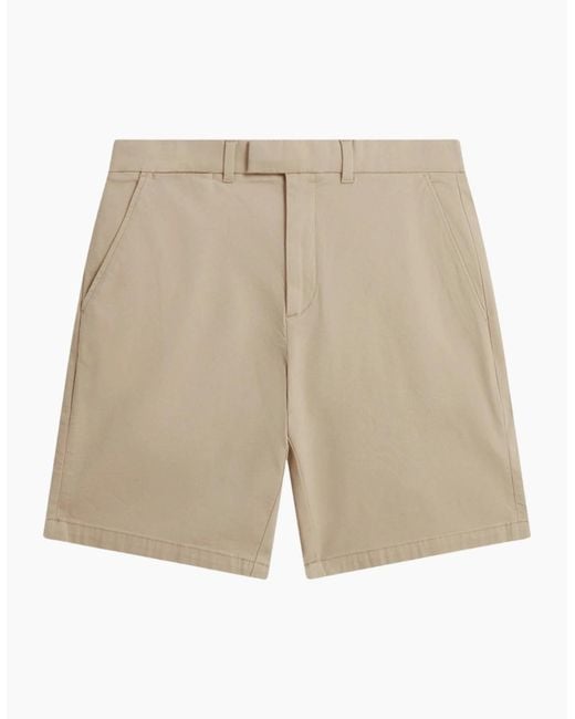 Ted Baker Natural Barnham Stone Core Chino Shorts for men