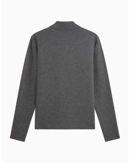 Ted Baker Gray Dejo Herringbone Front Zip Through Jacket for men