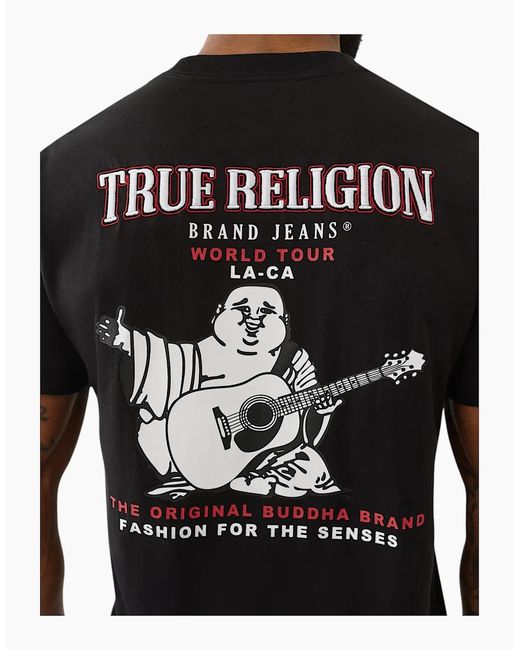 True Religion Black 700668 T Shirts for men