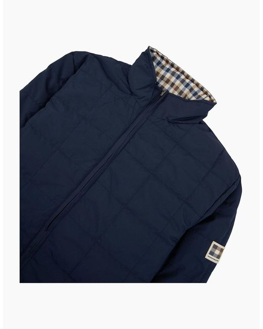 Aquascutum Blue Rlg Active Reversible Jacket 11 for men