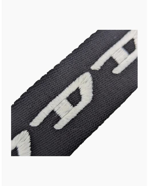 DIESEL Black B-Didi Belts For Jeans Metal Buckle Woven Work Waist Belt New for men