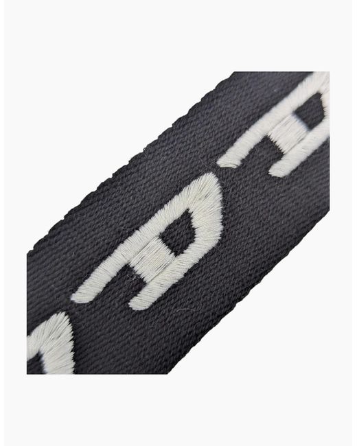 DIESEL Black B-Didi Belts For Jeans Metal Buckle Woven Work Waist Belt New for men