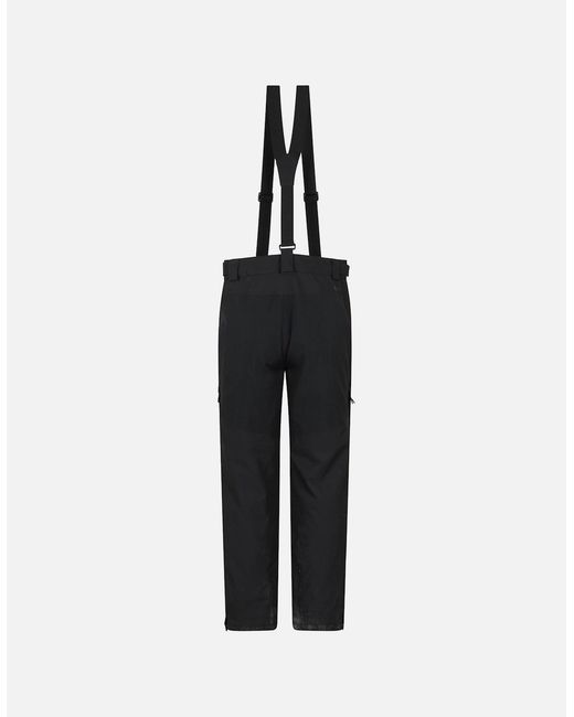 Mountain Warehouse Black Ariel Waterproof Cargo Pocket Ski Trousers for men