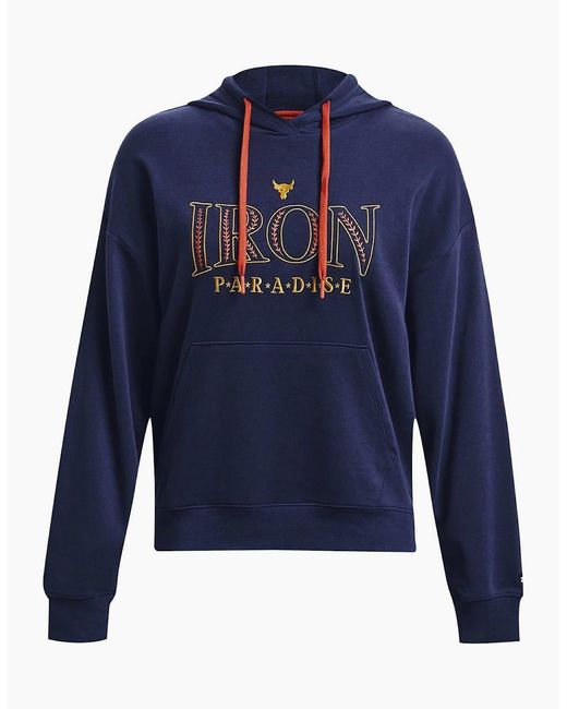 Under Armour Blue Rock Hooded Relaxed Fit Sweatshirt