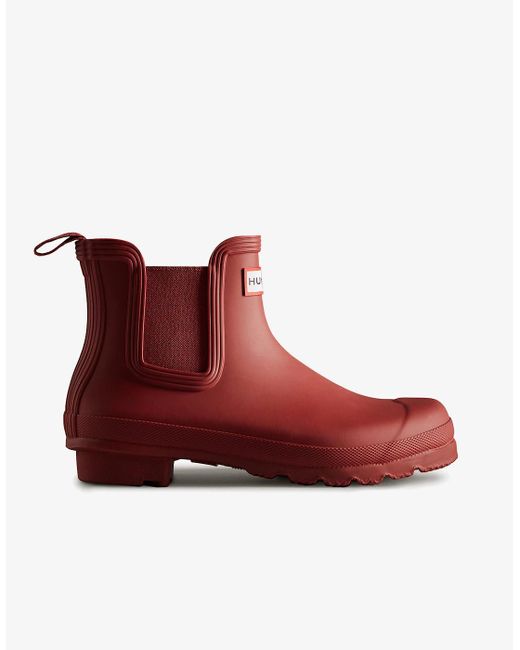 Hunter Red Original Chelsea Wellies Military