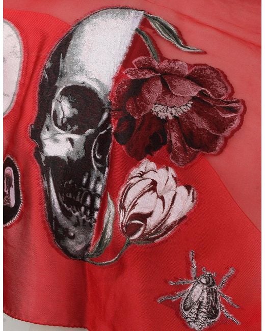 McQueen Red Scarf