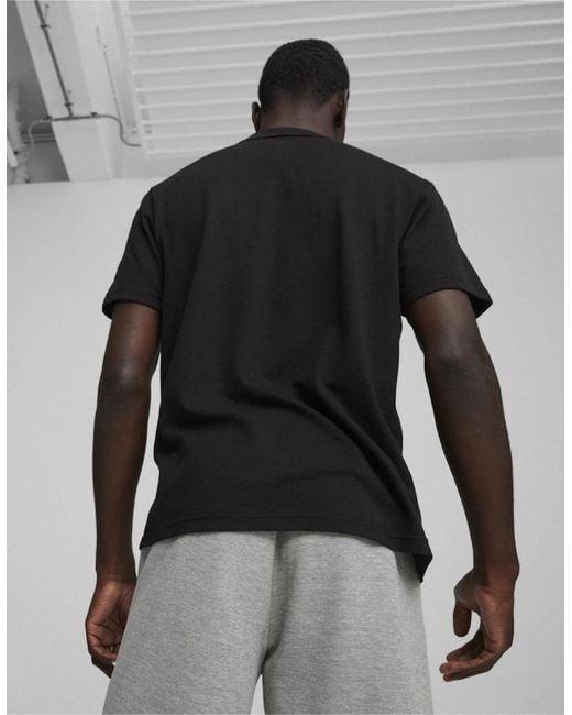 PUMA Black Teamfinal Casuals Polo Shirt for men