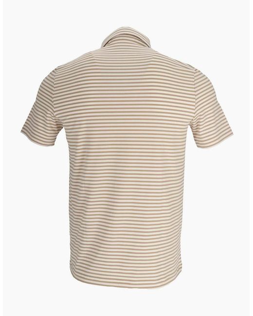 Lacoste Natural Crocodile Logo Collared Polo Shirt for men