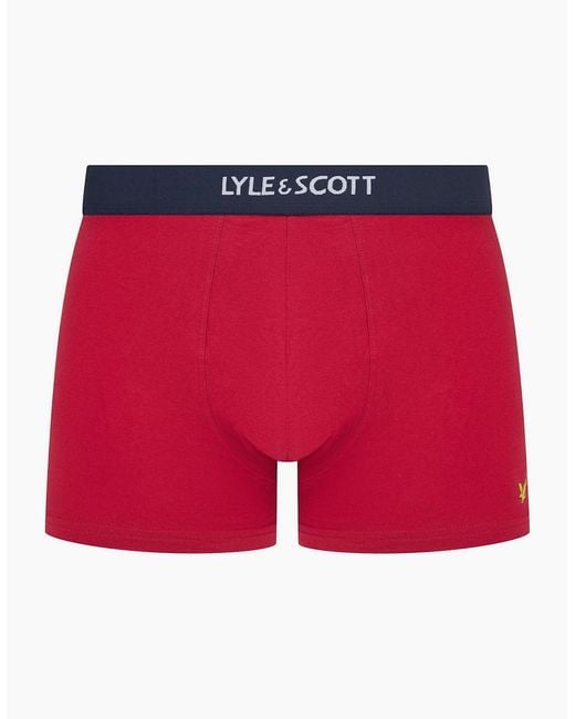 Lyle & Scott Blue Topaz 7 Pack Boxer Trunks for men