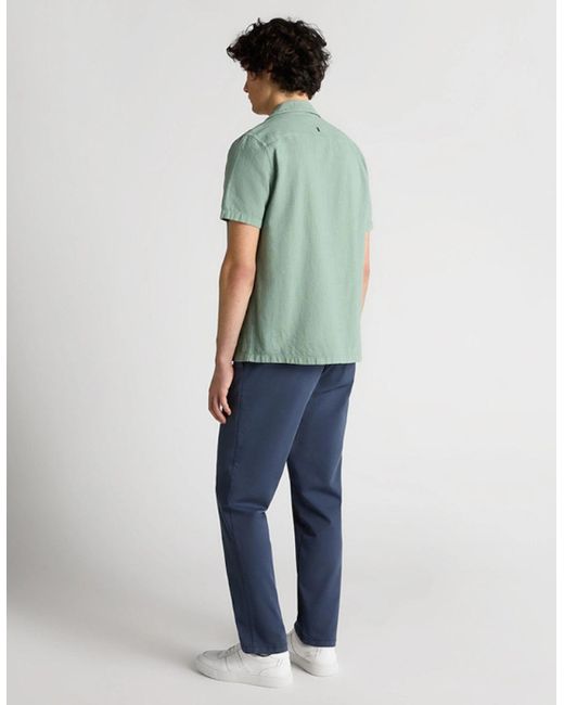 Remus Uomo Green Paolo Tapered Ss Shirt 34 Sage for men