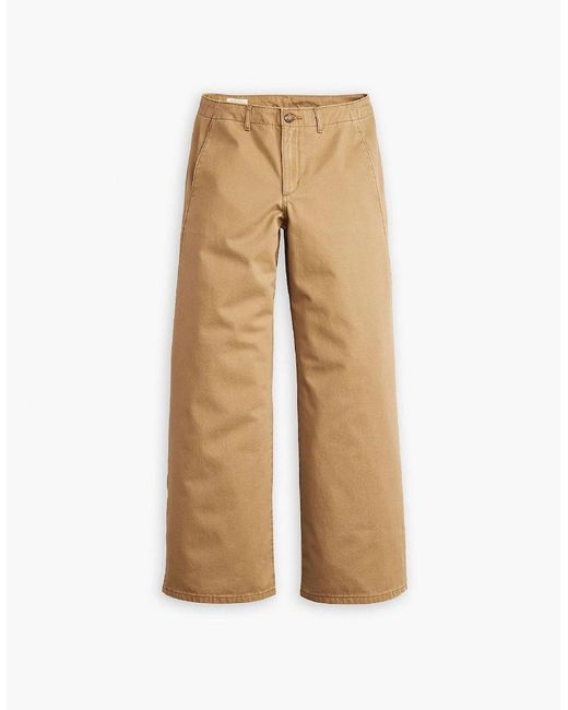 Levi's Natural Levi's Big Yikes Solid Patterned Wide Leg Chinos
