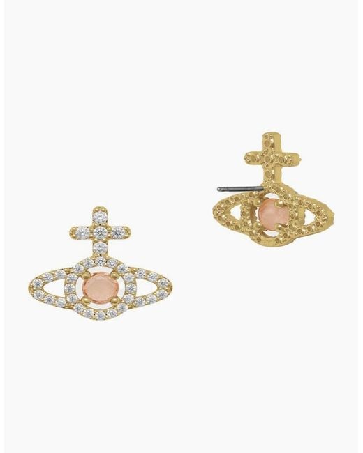 Vivienne Westwood Metallic Olympia Cz Earrings