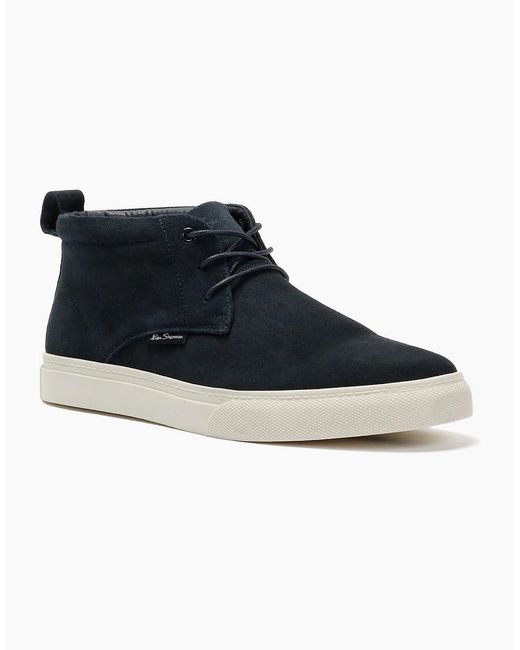 Ben Sherman Blue Parkway Suede Boots for men
