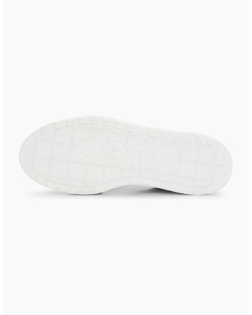 Boss White Tenn Platform Trainers