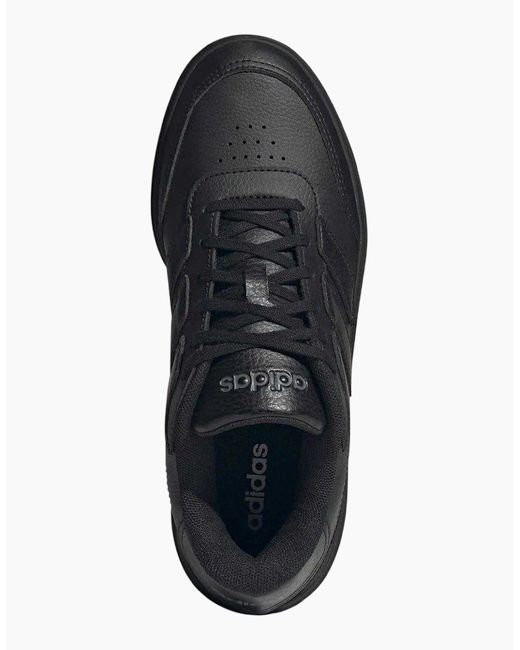 Adidas Black Ladies Courtblock Platform Trainers