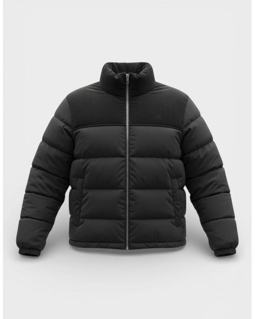 Calvin Klein Black Jeans Long Sleeve Puffer for men