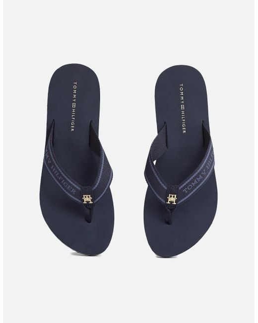 Tommy Hilfiger Blue Webbing Beach Sandal