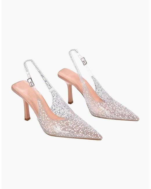 XY London Pink Ladies Pauline Perspex High Heels