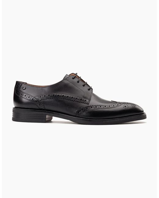 Base London Black Pocket Brogues for men