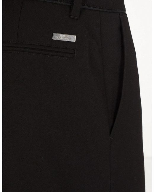 ARMANI EXCHANGE Black Trousers for men