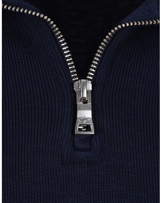 Lacoste Blue Half Zip Sweatshirt for men