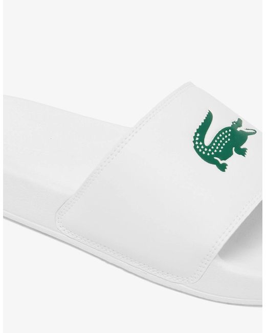 Lacoste White Serve Sliders for men