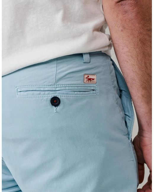 aubi Blue Witham Stretch Chino for men