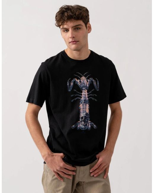 Paul Smith Black Ps Regular Fit Praying Mantis T-Shirt for men