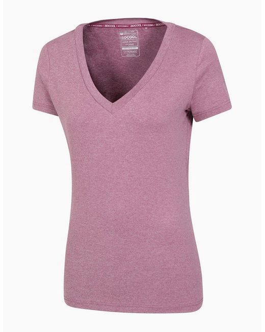 Mountain Warehouse Purple Ladies Vitality V Neck T-Shirt