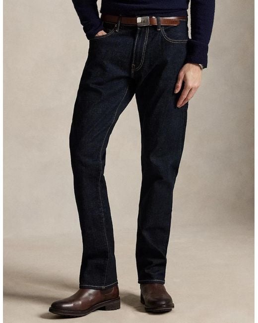 Polo Ralph Lauren Blue Hampton Classic Jeans 001 Rinse Stretch for men