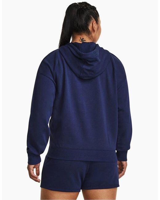 Under Armour Blue Rock Hooded Relaxed Fit Sweatshirt