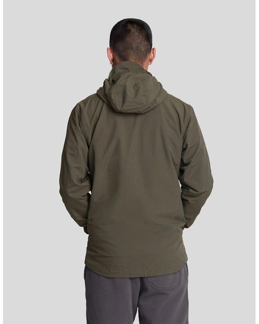 Lyle & Scott Gray Water Resistant Hooded Jacket for men