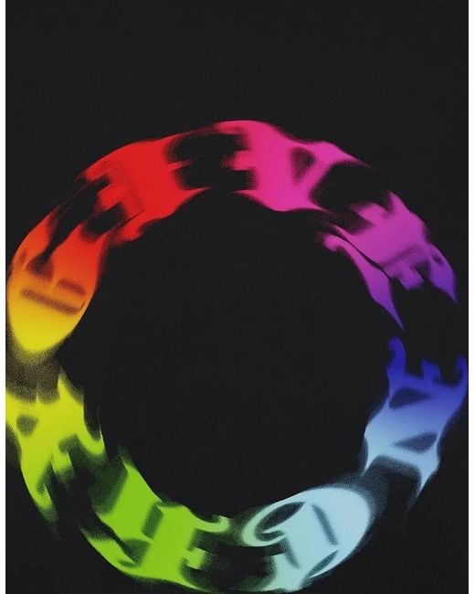 Givenchy Black Circle Logo Oversized T-Shirt for men