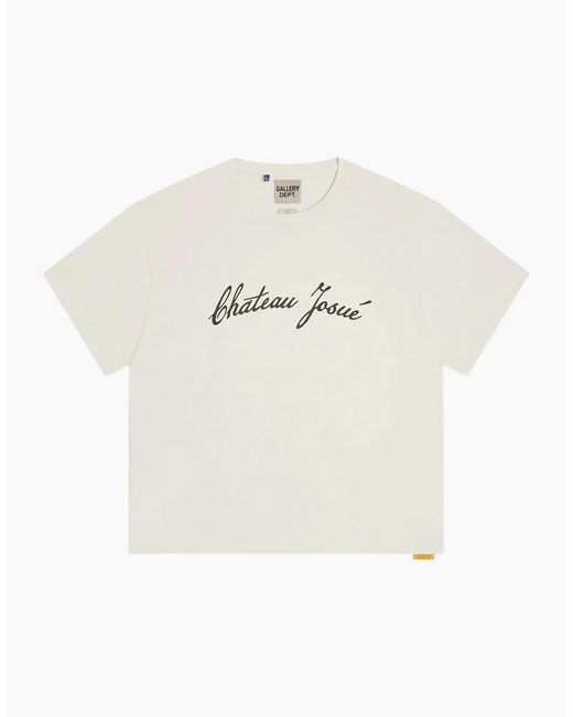 GALLERY DEPT. White Chateau Josue Script Tee Archival