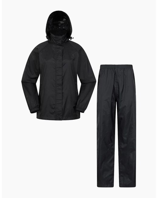 Mountain Warehouse Black Ladies Pakka Jacket And Trousers Set